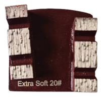 Golvslipsegment RELLOXX för Scan Grit:20-25 Brun
